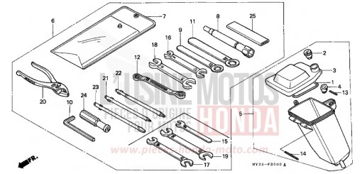 TOOLS/TOOL BOX NX650N de 1992